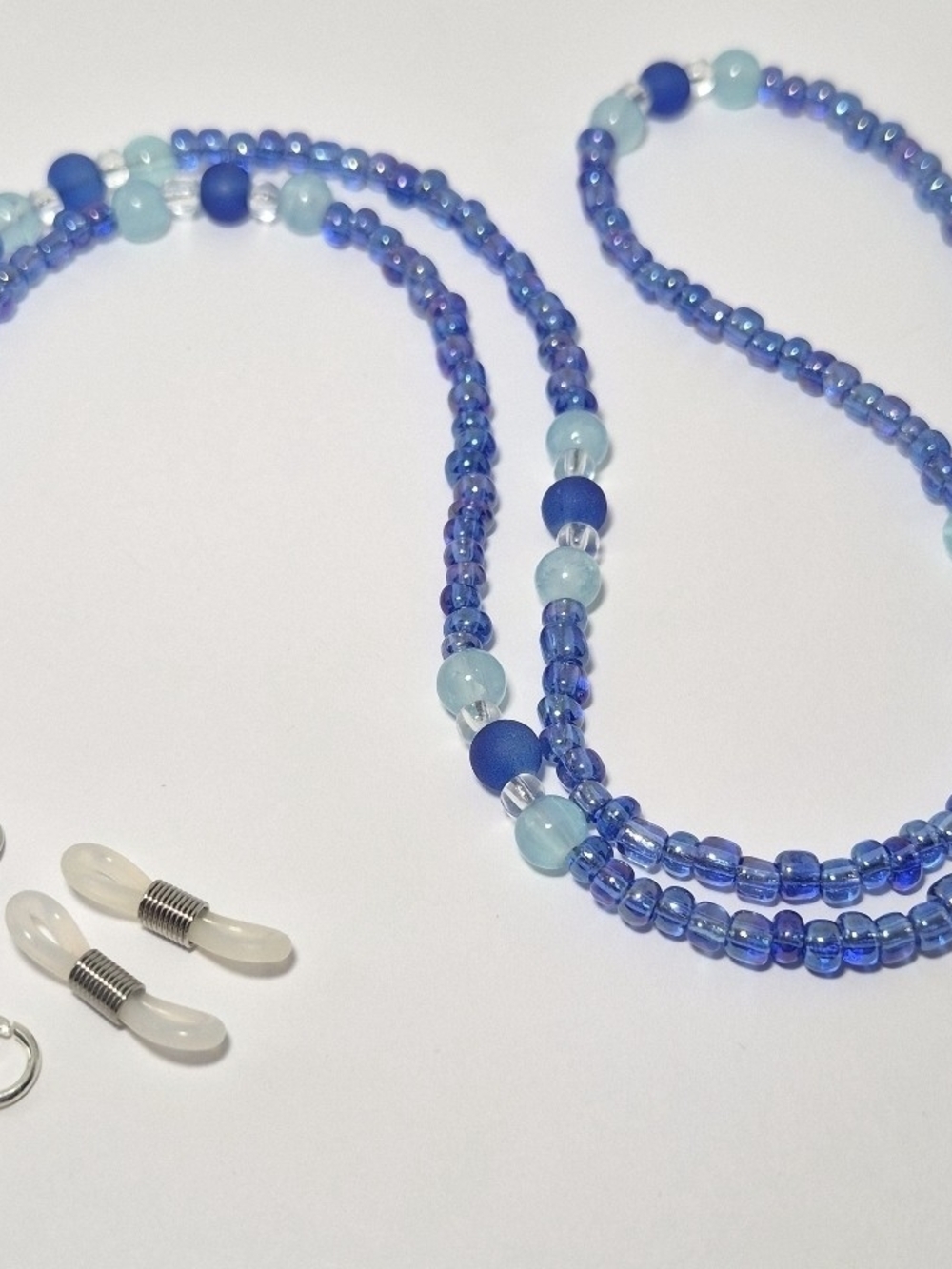 Handcrafted Blue Beaded Glasses Chain